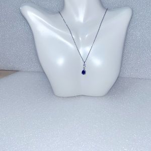 Violet Glass Pendant Necklace
